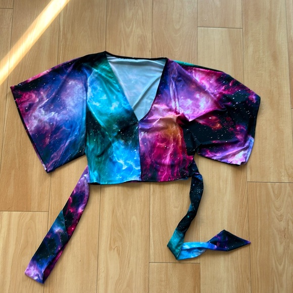 Blackmilk Galaxy Print Top - Multicolor - Picture 5 of 8